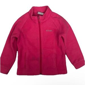 Columbia Toddler Girl Pink Full Zip Fleece Size 4T